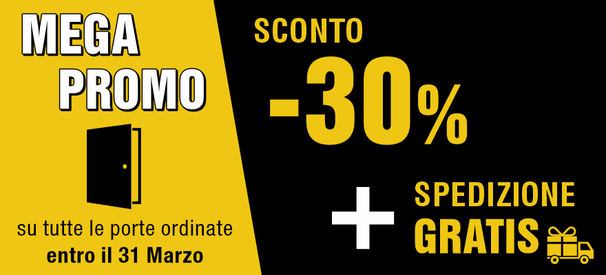 Promozione porte legno massello