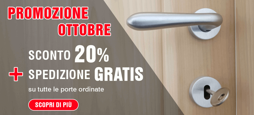 Promozione porte legno massello